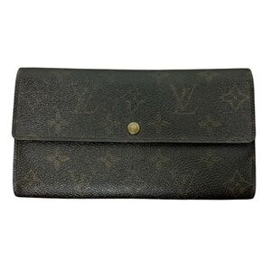 Louis Vuitton Sarah Monogram Wallet LV Brown Snap